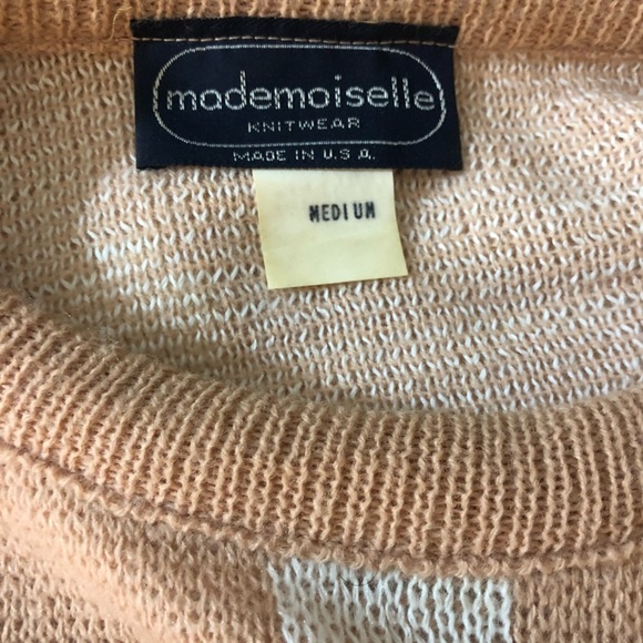 Vintage 90's Acrylic Polka Dot Sweater - Picture 3 of 3